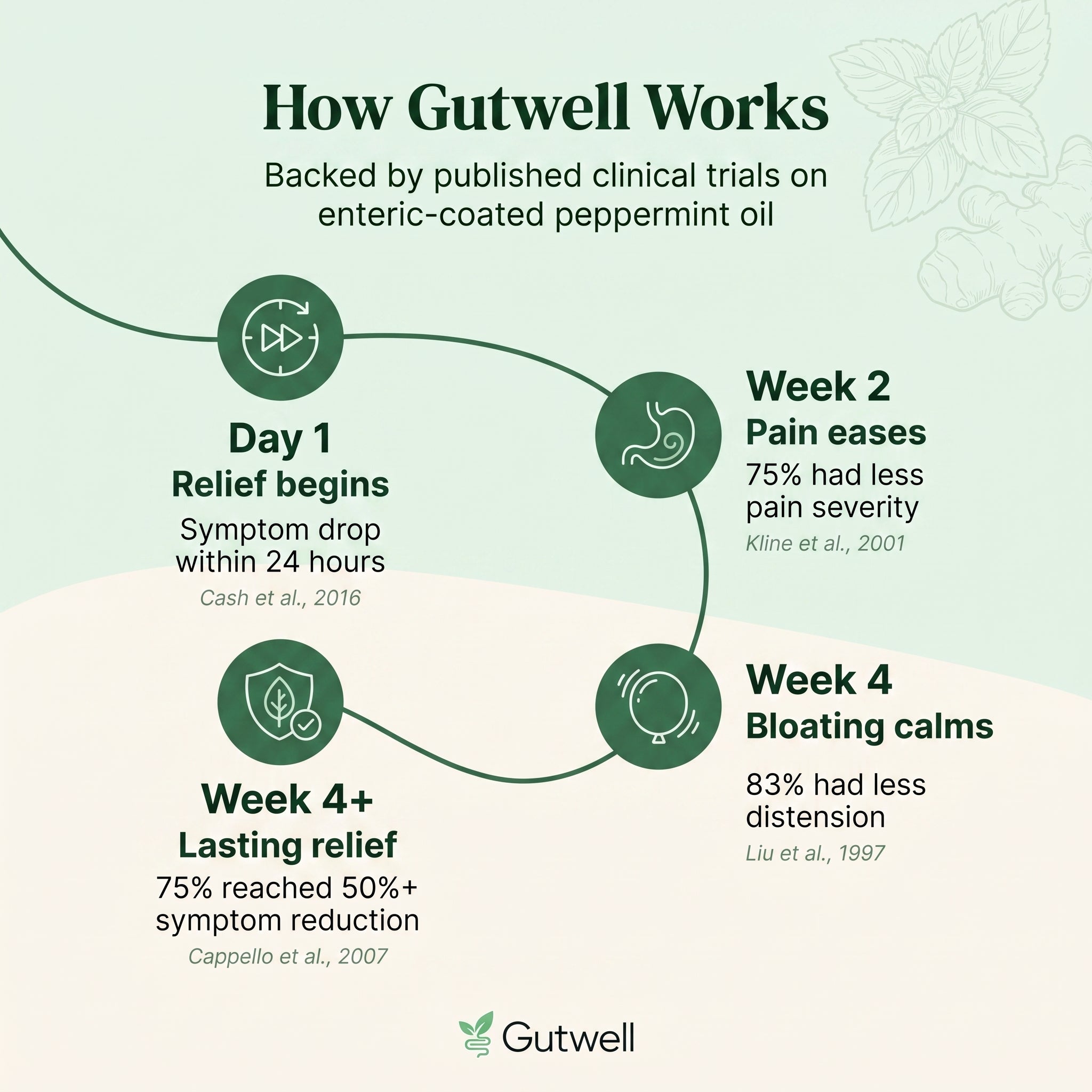 Gutwell Peppermint Oil Capsules